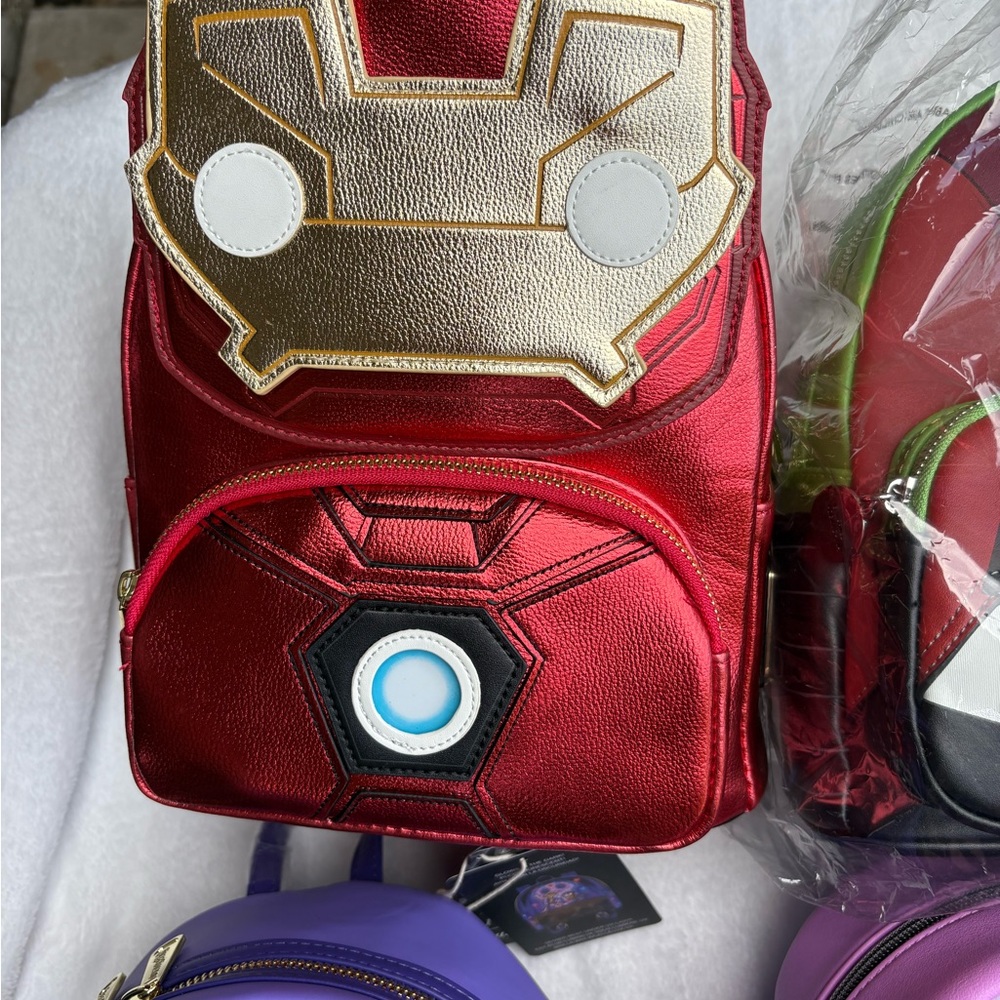 Loungefly Red and Gold Backpack